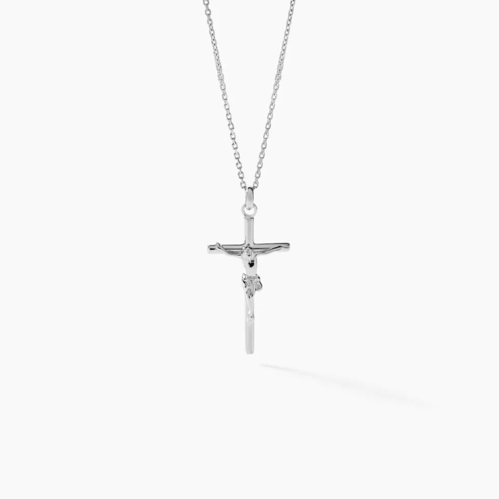 Pendentif Nessahae Argent Blanc