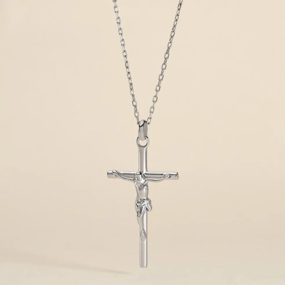 Pendentif Nessahae Argent Blanc