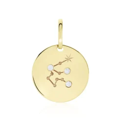 Pendentif Or Jaune Astraea Oxyde De Zirconium