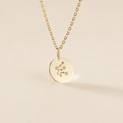 Pendentif Or Jaune Astraea Oxyde De Zirconium