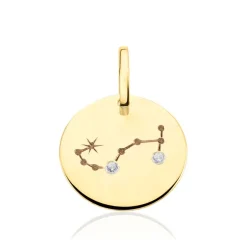 Pendentif Or Jaune Astraea Oxyde De Zirconium
