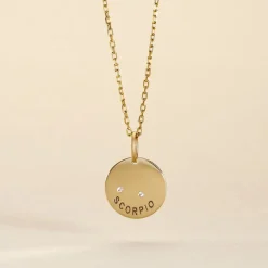 Pendentif Or Jaune Astraea Oxyde De Zirconium