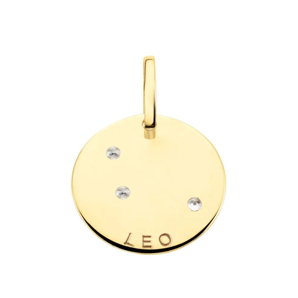 Pendentif Or Jaune Astraea Oxyde De Zirconium