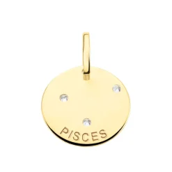 Pendentif Or Jaune Astraea Oxyde De Zirconium