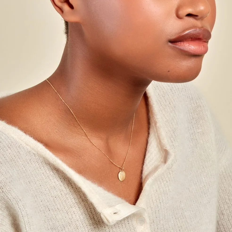 Pendentif Or Jaune Astraea Oxyde De Zirconium