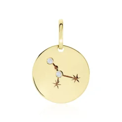 Pendentif Or Jaune Astraea Oxyde De Zirconium