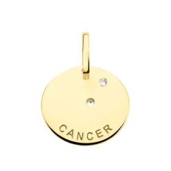 Pendentif Or Jaune Astraea Oxyde De Zirconium