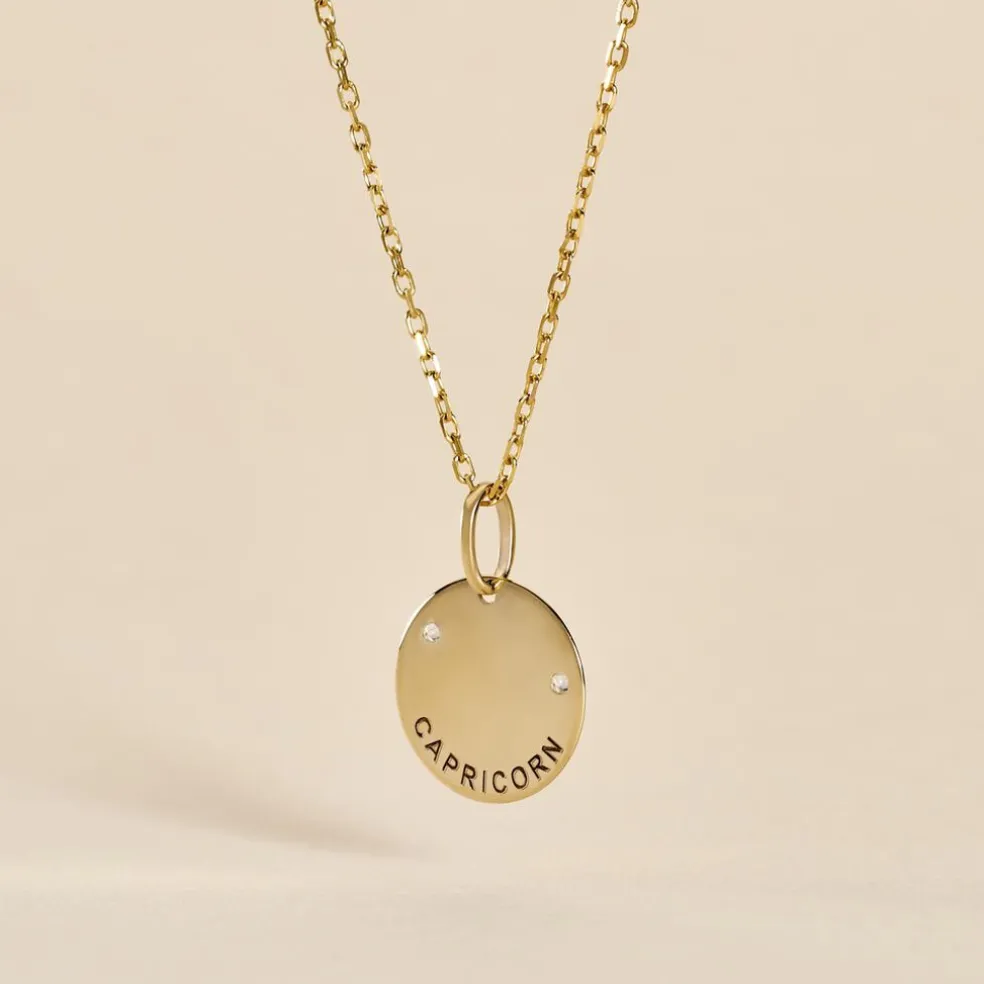 Pendentif Or Jaune Astraea Oxyde De Zirconium