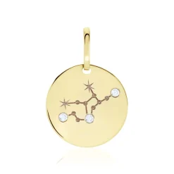 Pendentif Or Jaune Astraea Oxyde De Zirconium