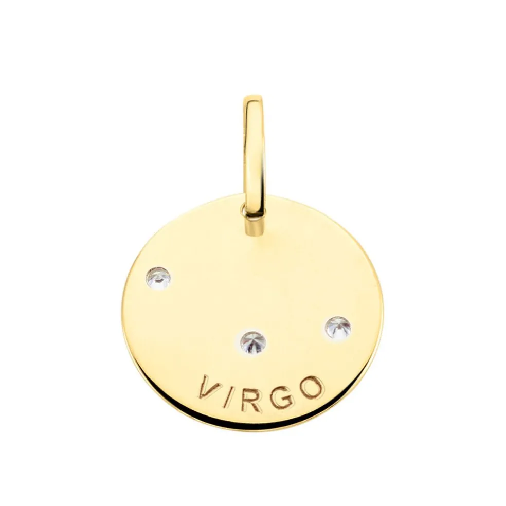 Pendentif Or Jaune Astraea Oxyde De Zirconium