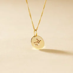 Pendentif Or Jaune Astraea Oxyde De Zirconium