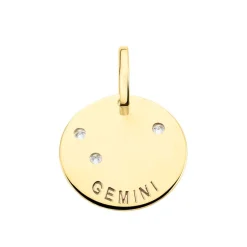 Pendentif Or Jaune Astraea Oxyde De Zirconium