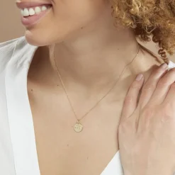 Pendentif Or Jaune Astraea Oxyde De Zirconium