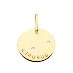 Pendentif Or Jaune Astraea Oxyde De Zirconium