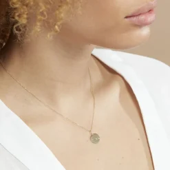 Pendentif Or Jaune Astraea Oxyde De Zirconium