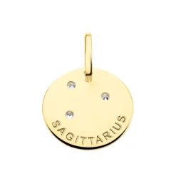 Pendentif Or Jaune Astraea Oxyde De Zirconium