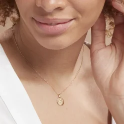 Pendentif Or Jaune Astraea Oxyde De Zirconium