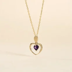 Pendentif Or Jaune Gurvan Amethyste