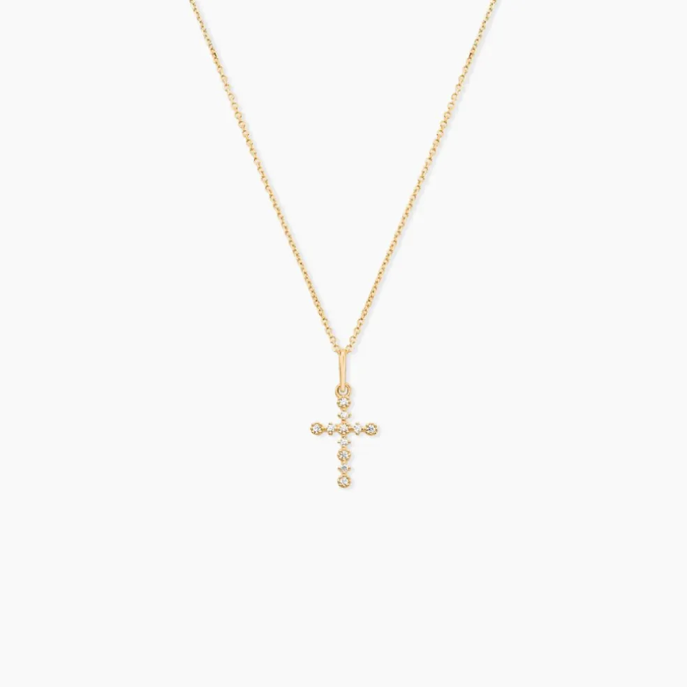 Pendentif Or Jaune Lucinien Oxyde De Zirconium