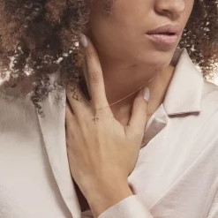 Pendentif Or Jaune Lucinien Oxyde De Zirconium