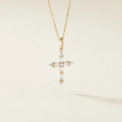 Pendentif Or Jaune Neottie Oxydes