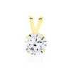 Pendentif Or Jaune Oxyde De Zirconium