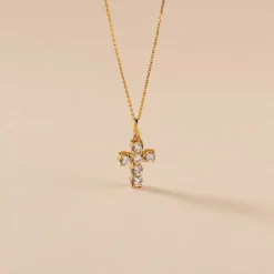 Pendentif Or Jaune Sebastian Oxyde De Zirconium