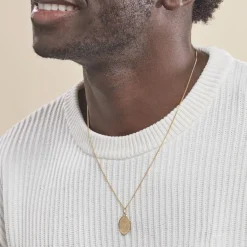 Pendentif Or Jaune Vierge A L'enfant