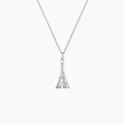 Pendentif Paco Argent Blanc