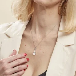 Pendentif Paoli Argent Blanc