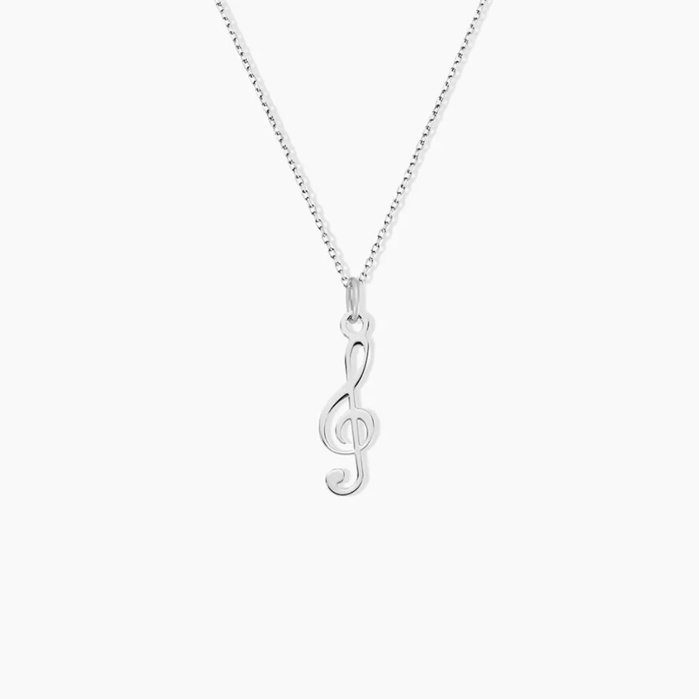 Pendentif Pio Argent Blanc