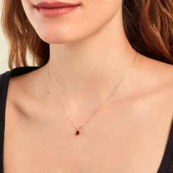 Pendentif Pâris Or Jaune Rubis Diamant