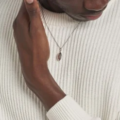 Pendentif Ruveyda Argent Blanc