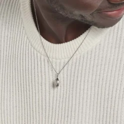 Pendentif Ruveyda Argent Blanc