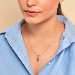 Pendentif Savine Plaqué Or Jaune Oxyde De Zirconium