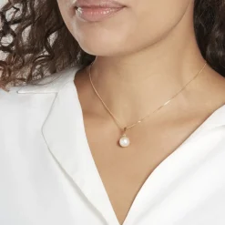 Pendentif Sibylle Or Jaune Perle De Culture