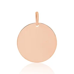 Pendentif Sirona Pastille Gravable Or Rose