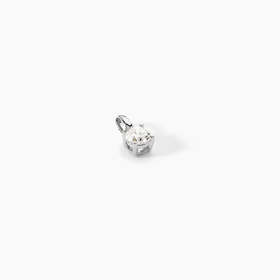Pendentif Solitaire Aphrodite Or Blanc Diamant