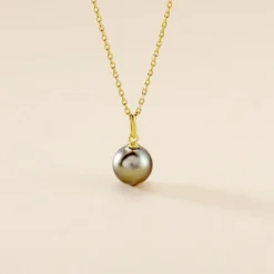 Pendentif Syana Or Jaune Perle De Culture De Tahiti