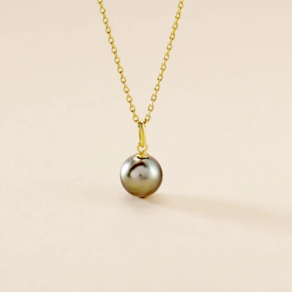 Pendentif Syana Or Jaune Perle De Culture De Tahiti