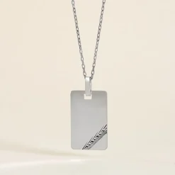 Pendentif Tao Argent Blanc