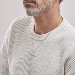 Pendentif Thea Argent Blanc