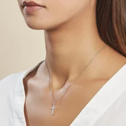 Pendentif Tifene Argent Blanc