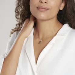 Pendentif Tiki Argent Blanc Onyx