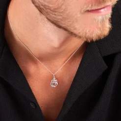 Pendentif Vendee Argent Blanc