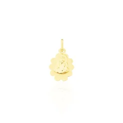 Pendentif Vierge Nuage Or Jaune