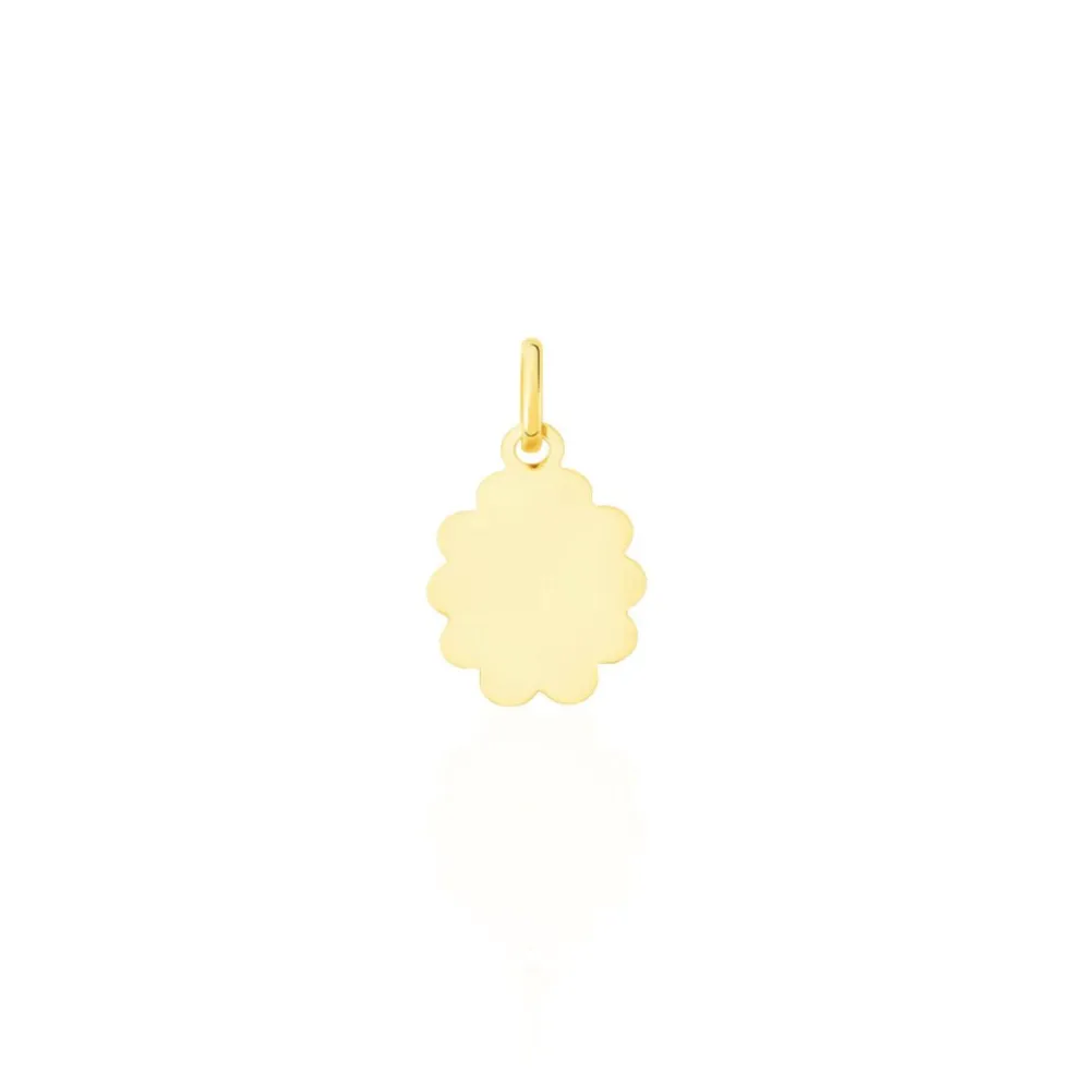 Pendentif Vierge Nuage Or Jaune