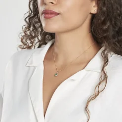 Pendentif Vladimir Or Jaune Emeraude Diamants