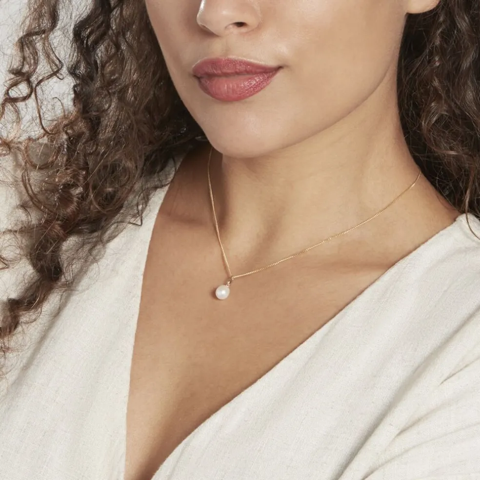 Pendentif Yoela Or Jaune Perle De Culture