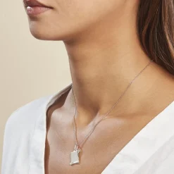 Pendentif Zodiaque Parchemin Argent Blanc